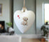 Havanese Fawn Ceramic Heart Bauble